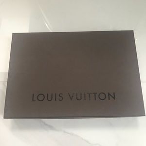 Louis Vuitton Box with Wrapping paper and sticker.